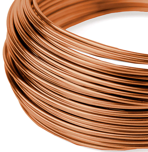 Copper core retractable charging cable