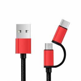 Wholesale Android & TYPE-C 2-in-1 multi-function data cable