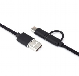 wholesale 2-in-1 cable with type-c/ micro