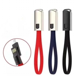 wholesale keychain charger cable Zinc alloy for android/type-c/lightning