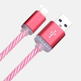 wholesale lightning data cable with colorful LED lighting lines