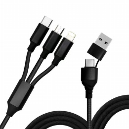 wholesale 6 in 1 Charging USB Charge Cable Nylon Black,China Manufacturer Suppliers