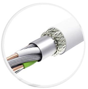 Puntos de alivio de tensión reforzados con cable USB 2 en 1