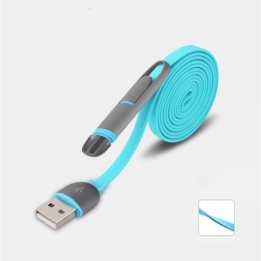 wholesale 2-in-1 multi-function retractable android data cable