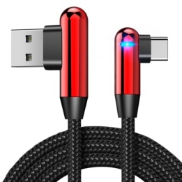wholesale type-c huawei fast charge data cable with double elbow 