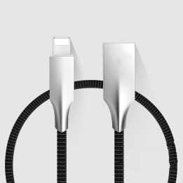 wholesale zinc alloy design lightning cable with fast charging